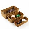 Decorative Handmade Home Decor Useful Fruit Pot Rattan Box Dried Flower Organizer Storage Basket