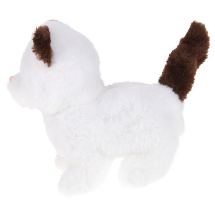 Interactive Kitten with Sound, Walks, Moves Tail - White and Brown
