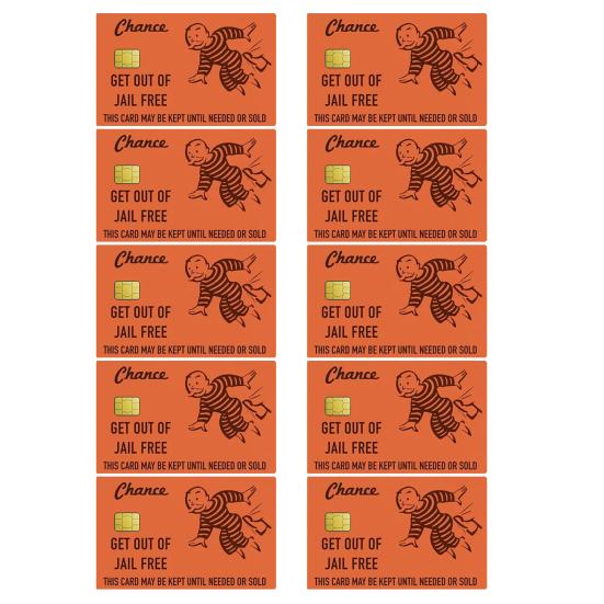 Credit Card Skin Sticker Cover Funny Debit Card Decal Wrap for Bank Metro Key Card Debit Credit Card