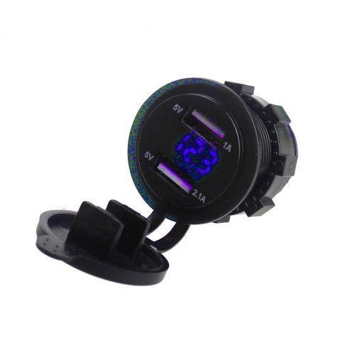 Dual QC 3.0 Car Charger USB Outlet Quick Charging Outlet for RV Marine Boat Power Socket Charger Socket