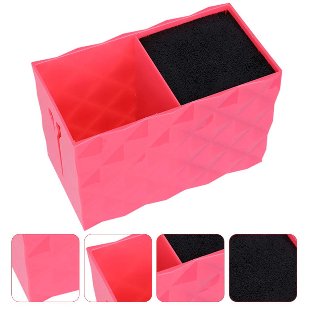 Uonlytech Barber scissors Holder Professional Hair Shears Holder Combs Organizer Hairdresser Scissor Storage Box for Hairdresser Pink