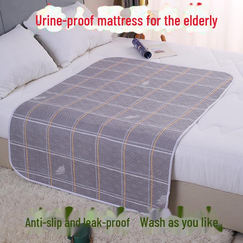 Waterproof, Washable Cotton Adult Diaper Pad - Breathable, Oversized Care Mattress for Elders