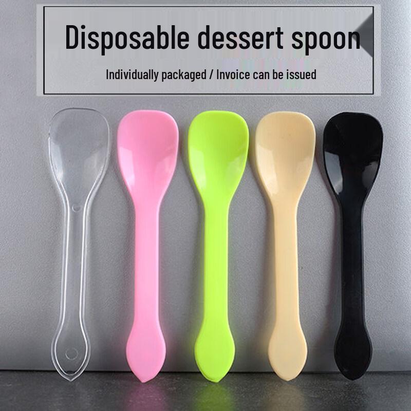 ZISIZ Disposable Plastic Mini Spoons