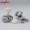1 Set 3R3L Guyker Cream Handle Lock String Tuners Vintage Tuners Machine Heads Tuners Chrome