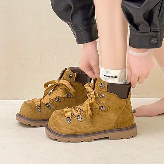 Retro British style thick-soled heightening Martin boots for women's 2025 autumn and winter new Mori literary and artistic style versatile fashion