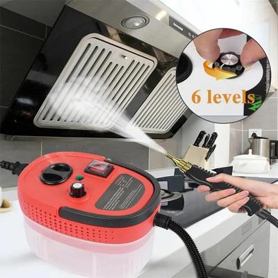 Handdampfreiniger, 1200 ml, 2500 W, Hochdruck-Dampfreiniger für die Klimaanlage im Haushalt, Küchenhaube, Autoreinigung