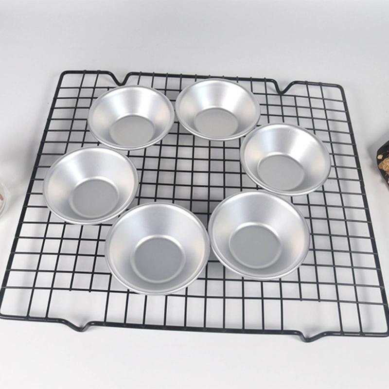 10 PCS Tart Pans Mini Molds Pastry Mold Aluminum Alloy Material Eggs Tart Molds Small Cupcake Mold Gift for Baking Lover
