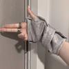 Warm Half Finger Gloves Decorative Design Hip Hop Gloves Versatile Fingerless Gloves  For Couple