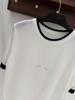 European Style Rhinestone Round Neck Knit Short Sleeve Casual Top - Summer 2026