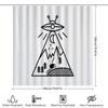 Mountain Cabin Shower Curtain Rustic Forest Landscape Nature Scenery Bathroom Decor Woodland Theme Shower Curtain Set Waterproof