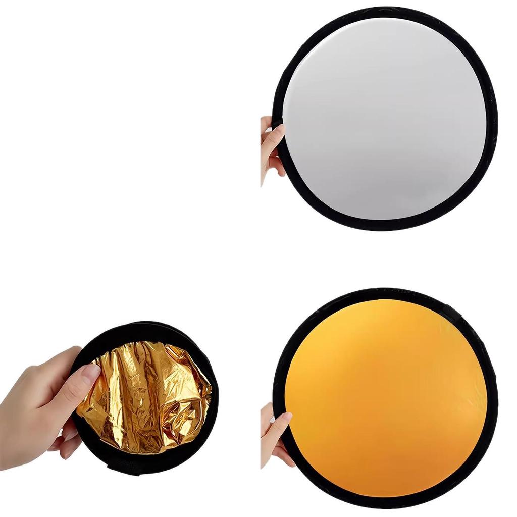 Portable Foldable Reflective Light Board for Outdoor Photography and Live Streaming.