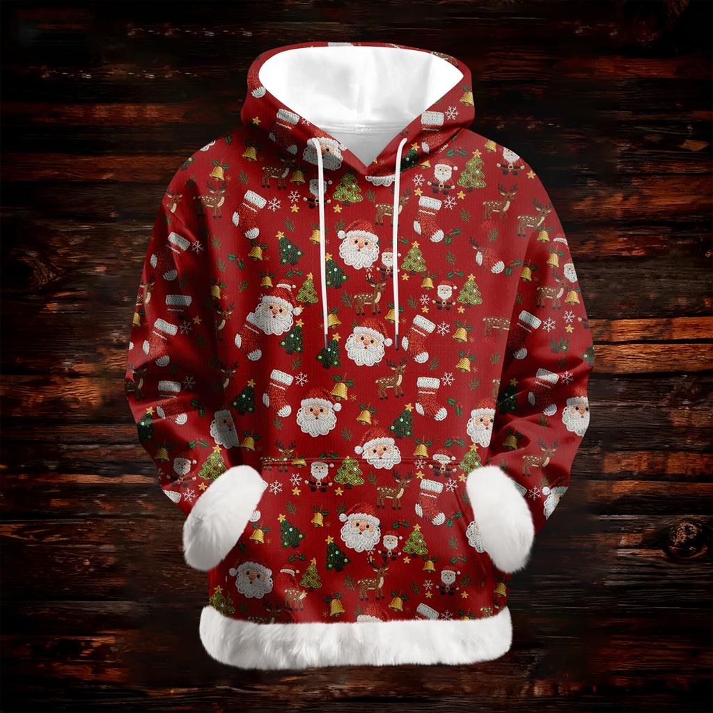 Kvinners uformelle motetrykk Langermet sweatshirt med hette