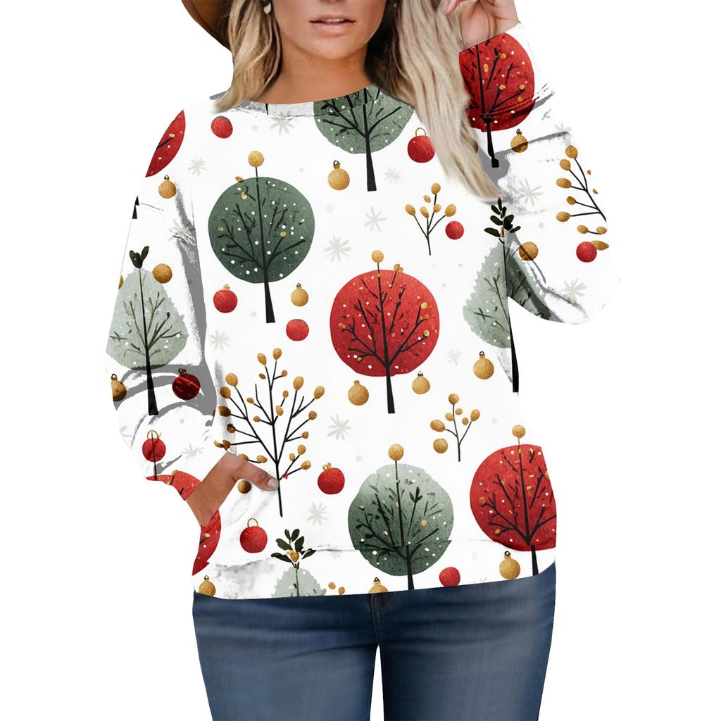 Christmas Sweatshirts For Women Sweater Cute Shirt Fall Pullover Top