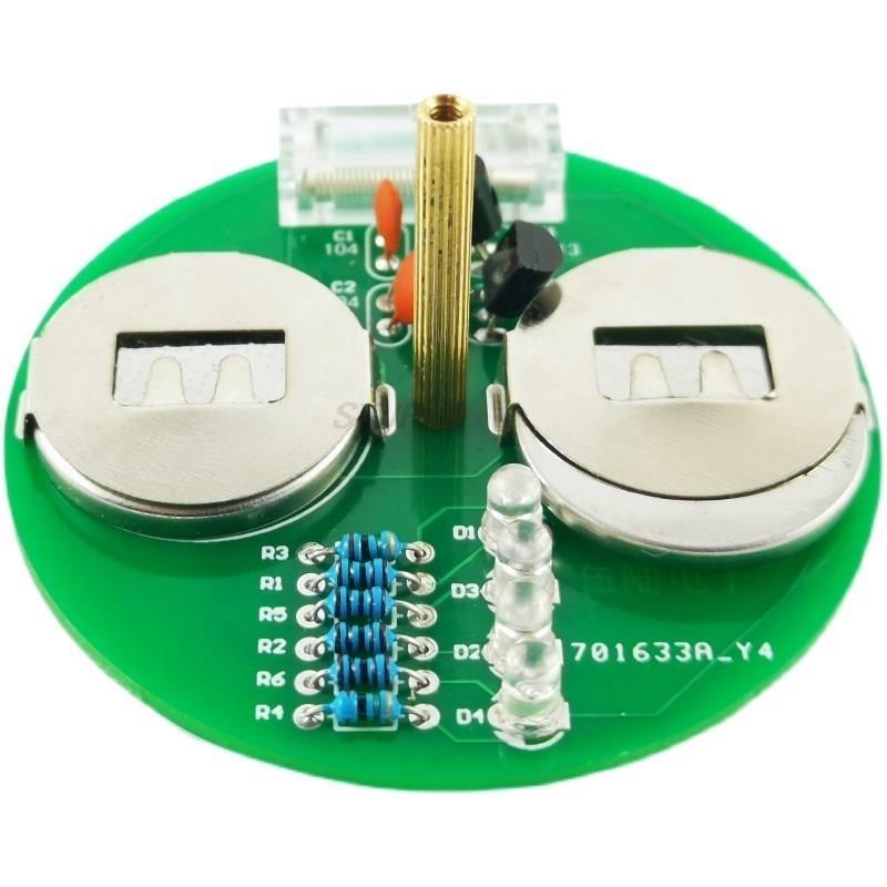 Table Top LED Rotating Gyro Set Flashing Lights DIY Electronic Welding Products Kit Fun Fabrication Components Spare Parts