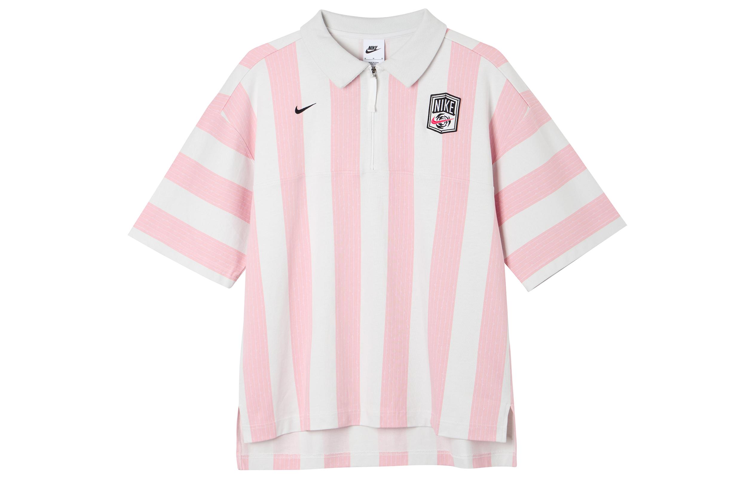 

Nike SportWear Turn-down Collar Short-Sleeve T-shirt Pink FQ0701-122 M