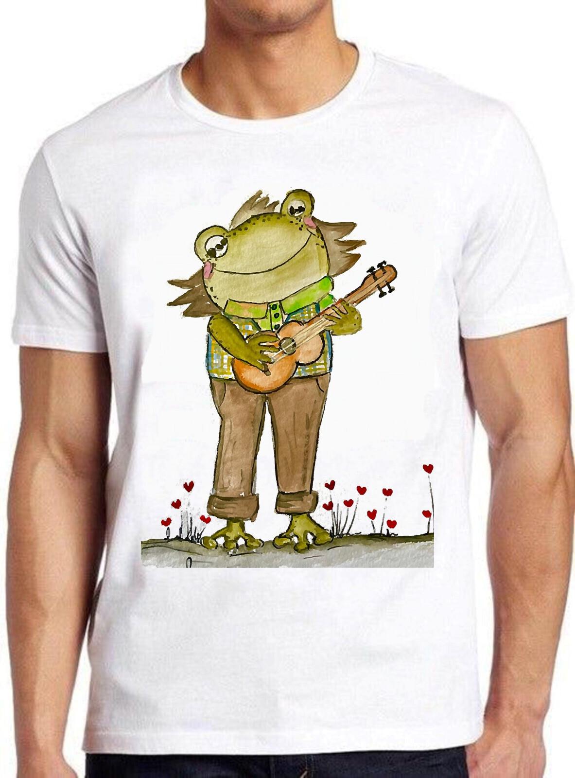 Frog Toad Playing Guitar Banjo Musician Funny Movie Music Gift Tee T Shirt C1114 L