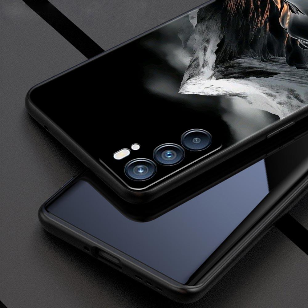 Schwarze Bergspitze Handyhülle Für Oppo Reno 13 12 11 10 7 F Find X5 X6 A98 A80 A79 A78 A57 A54 A31 A17 Pro 5G Weiche TPU Hülle