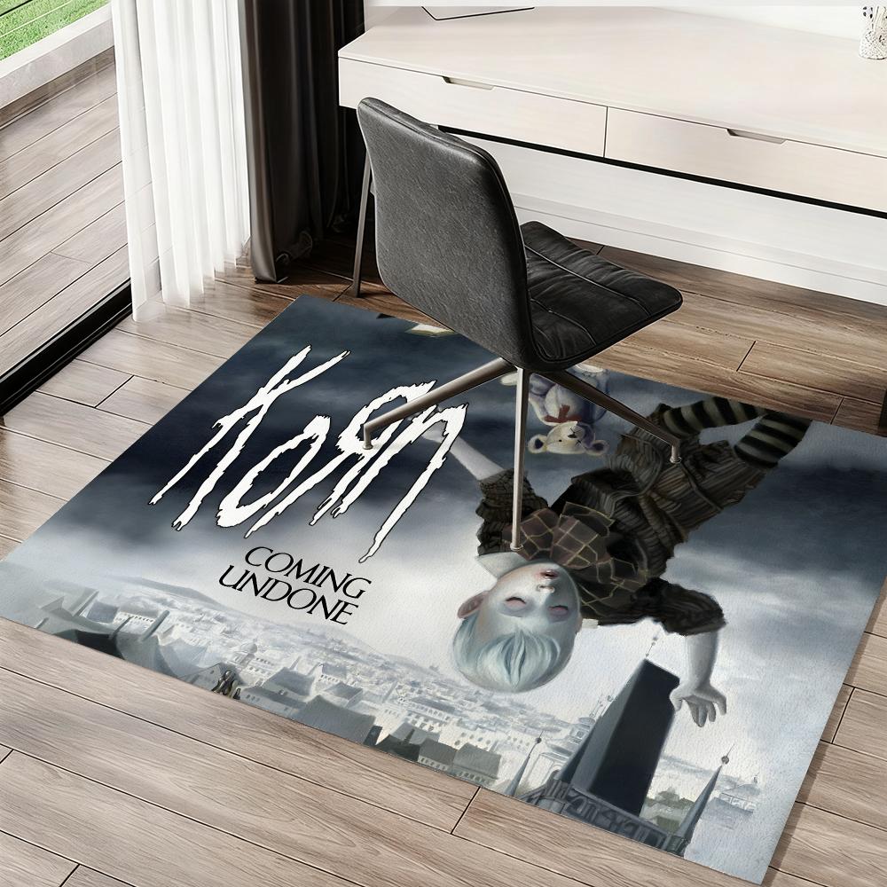 Rock Music Floor Mat Soft Thickened Absorbent Non-Slip Bedroom Living Room Door Mat Home Decor Flannel Rugs