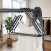 5PCS Non Slip Triangle Coat Hangers Sturdy Rust-Proof Wardrobe Hanger Metal Space-Saving Drying Rack Trouser Storage