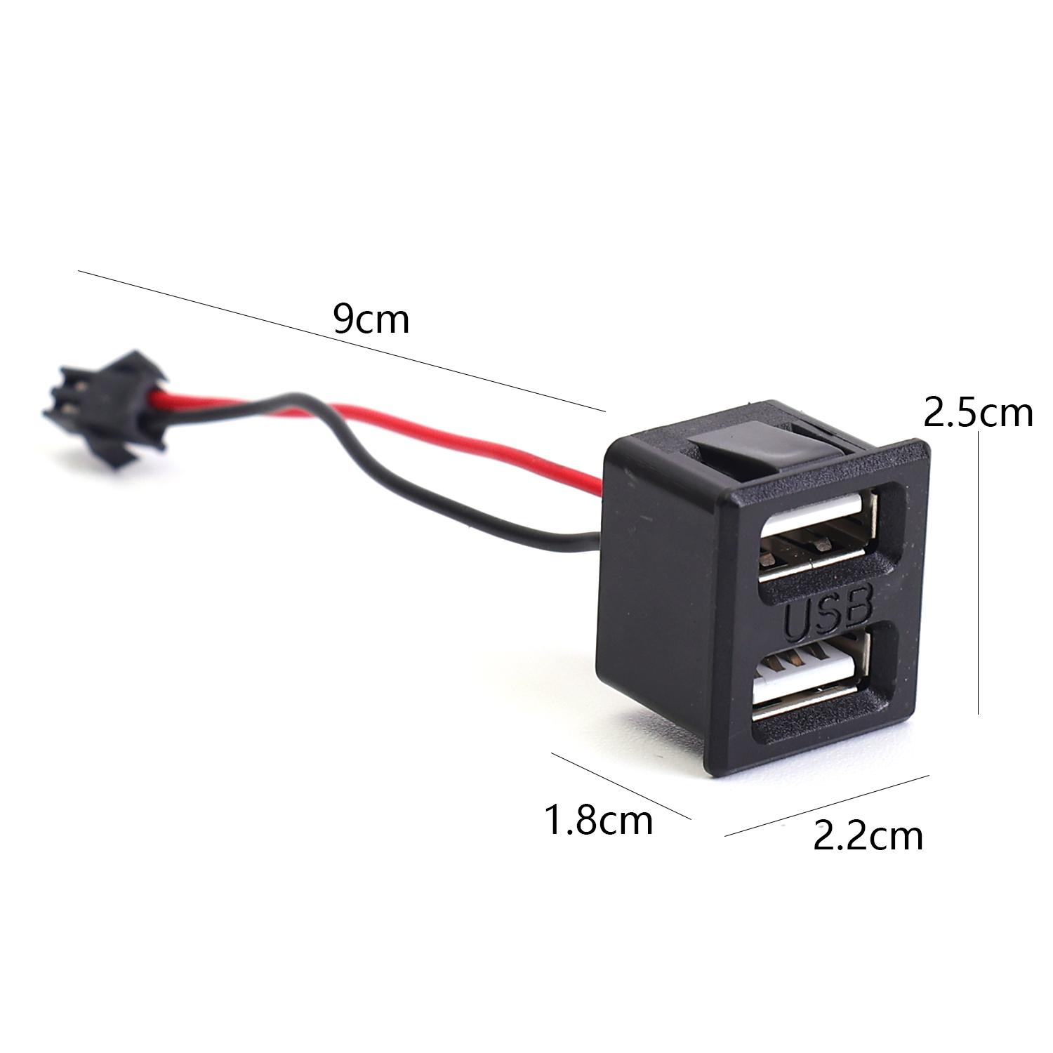 

Розетка живлення Інтерфейс Type-C та Розетка для USB-лампи Зарядні розетки Двошарове гніздо USB типу A Вихід Включає кабельний роз єм