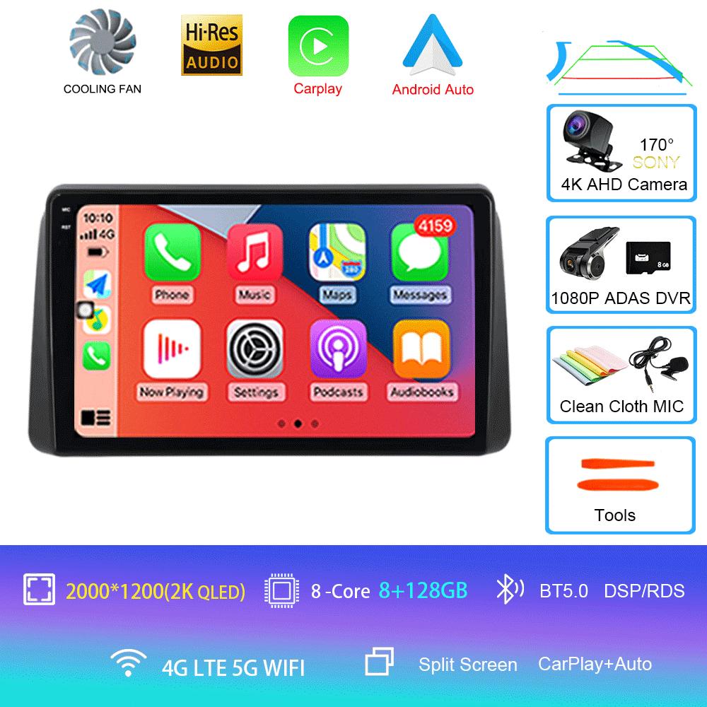 Android 14 Car Radio For Chrysler Grand Voyager 5 2011 - 2015 For Dodge Grand Caravan 2008-2020 Player Multimedia GPS 360 Camera