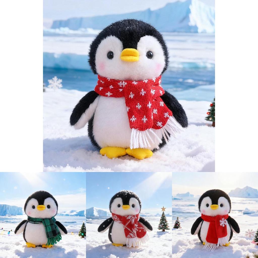 Weihnachten Pinguin Plüschtier Mit Pp-Baumwollfüllung Für Feiertagsgeschenke