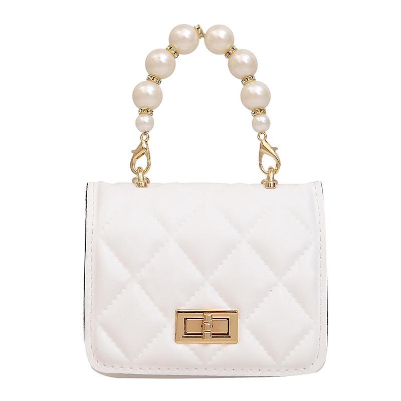 Crossbody Pearl Childrens Bag With Lightweight Design For Fresh Color Solid