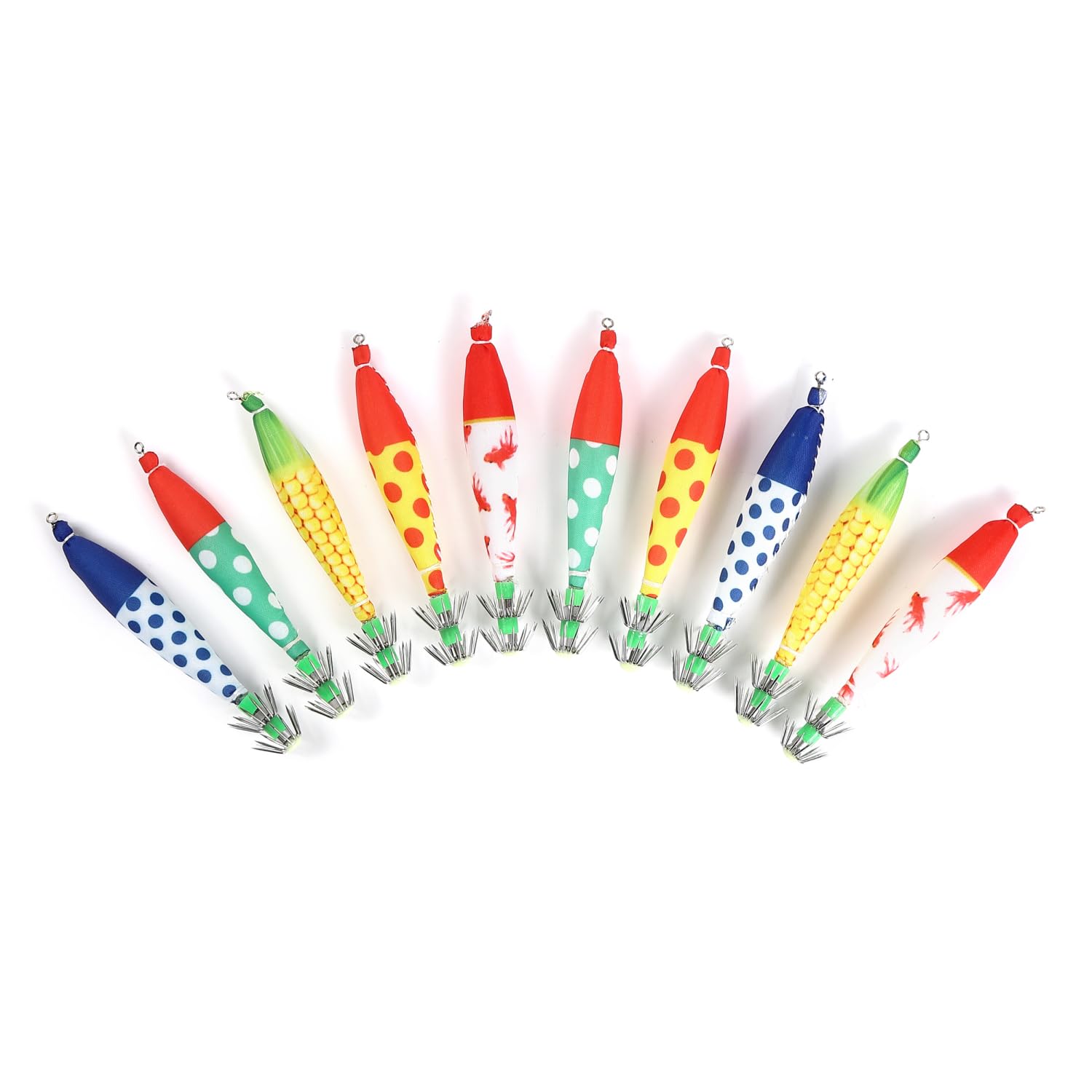 

Great Ukisute Ikametal 5 Squid and Octopus Size for Boat Fishing Value! Tsurigoo! 10-Piece Set, Colors, Lures, 4.0,