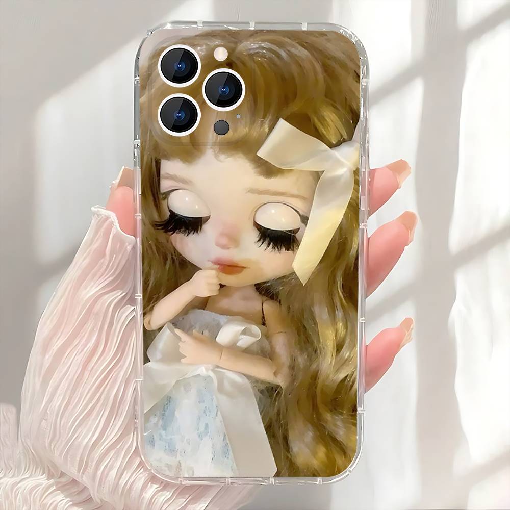 CUTE B-BlytheS Dolls Phone Case For iPhone 17,16,15,14,13,12,11 Pro,Max,Plus,X,XS,XR,SE4,E Mini Transparent Soft Cover