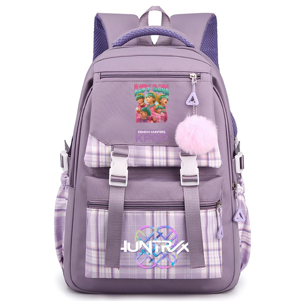 Cute Printed K-Pop Printed Large Capacity Backpack for Teenger Student Girl Boy Schoolbag Bookbag Kid Gift Women Waterproof Travel Bag Mochila