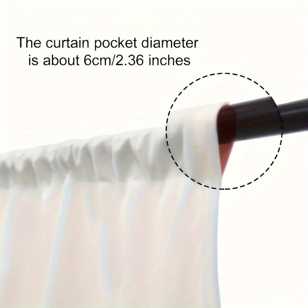2-Panel 3D Printed Thermal Curtains for Bedroom & Living Room - Noise Reducing, Light Filtering with Rod Pocket Design