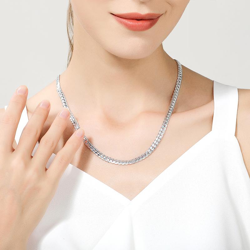 Exquisite 5mm Vollkörperkettenhalskette, Nischendesign-Accessoire für den täglichen Gebrauch und Halskette