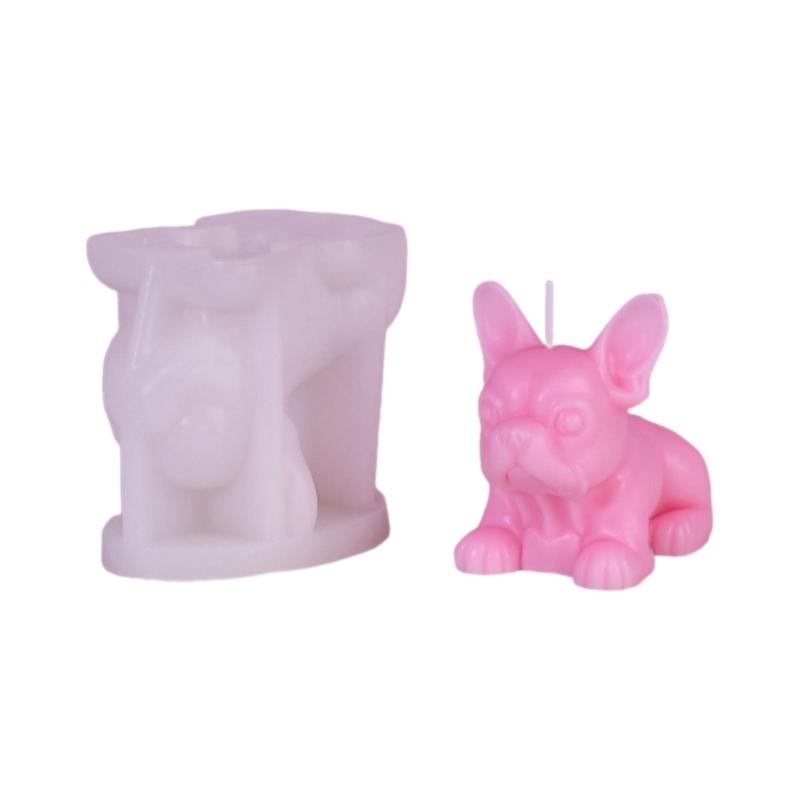 French Bulldog Shape Silicone Soap Mold DIY Silicone Candle Molds Clay Mould Silicone Soap Making Tool Silicone Material