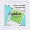 Orphee QA Acoustic Guitar Strings High Carbon Steel Hexagonal Core Nano Coating Brass Wound String Guitar Parts & Accessory