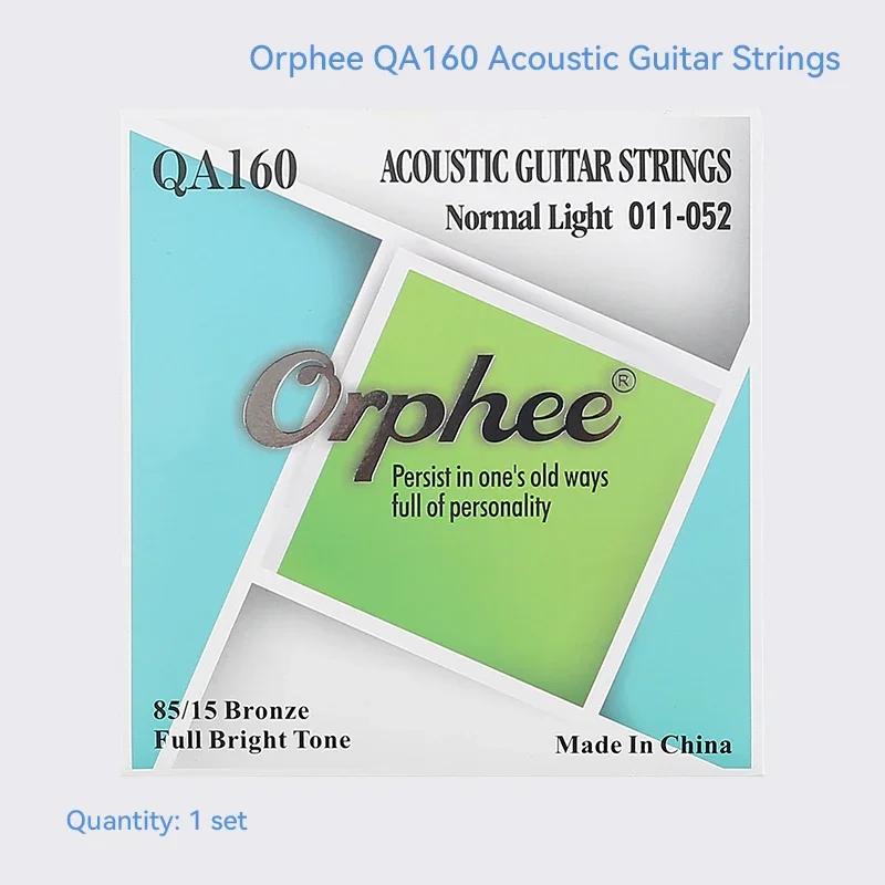 Orphee QA Acoustic Guitar Strings High Carbon Steel Hexagonal Core Nano Coating Brass Wound String Guitar Parts & Accessory