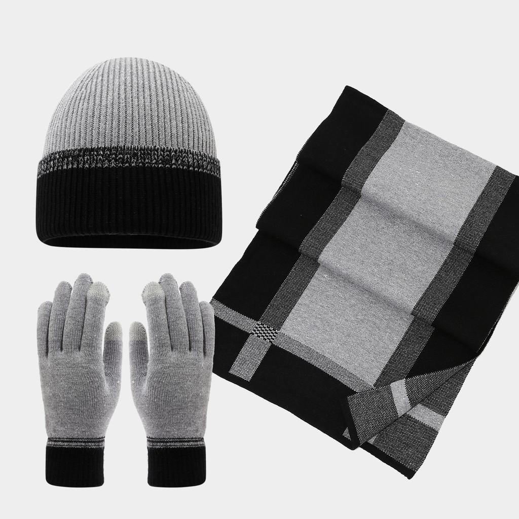 Fashion Knitted Hat Scarf Gloves Set For Winter Warmth With Stylish Design For Men Women