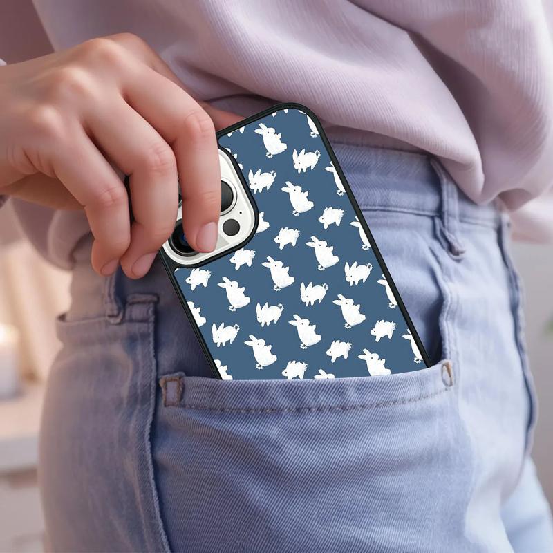 Rabbits Bunnies Phone Case For iPhone 17 Air 15 16e 14 13 Pro Max Coque 12 11 Pro Max PLUS cover