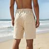 Men's Breathable Mesh Sports Shorts - Drawstring Elastic Waist, Straight-leg, Five-pocket Pants
