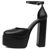 Platform Women's Sandals High Heels Pumps Shoes Sexy 2024 Ankle Strap Black White Pink Heeled Dance Party Wedding Shoes Female