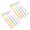 10Pcs Toothbrush Ergonomic Handle Anti-Slip Large Thick Grip Thin 0.01mm Bristles Deep Clean Sensitive Gums Toothbrush
