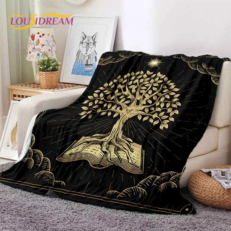 Tree of Life Nature Viking Yggdrasil Norse Soft Flannel Blankets,Throw Blanket Comfortable Blanket for Picnic Beds Home Bedroom