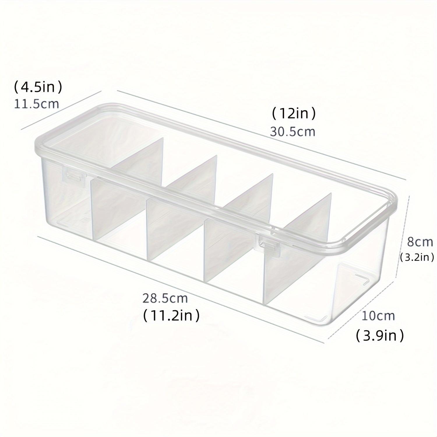 

1 шт. Прозрачный пластиковый бокс для хранения карточек с разделителями - Вмещает 600 или 1000 бейсбольных, спортивных и коллекционных карточек, Прочный органайзер для стандартных карточек