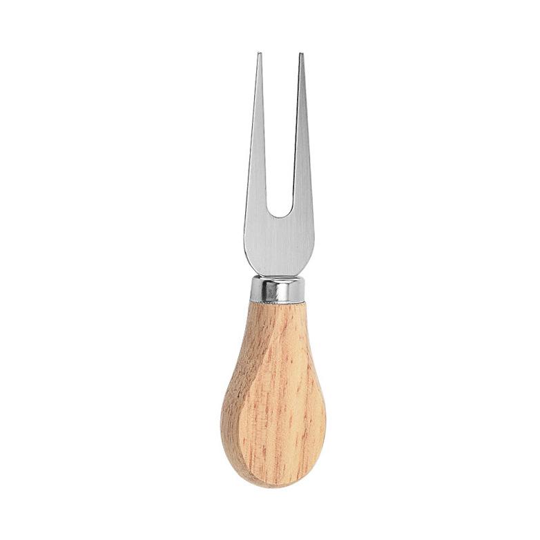 

Stainless Steel Cheese & Cake Knife Set with Wooden Handle – Includes Fork and Butter Spreader