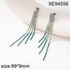 Elegant Rhinestone Tassel Earrings: Versatile Long Crystal Dangle for Women