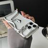 Advanced Matte Snake for iPhone17PROMAX Mobile Phone Case Hollow Heat Dissipation Electroplating Snake Apple 16
