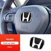 Car Mirror surface Logo Front Grille Trunk Steering Wheel Decoration Accessories For 2006-2019Honda Civic 8th 9th 9.5th 10th Gen aju256