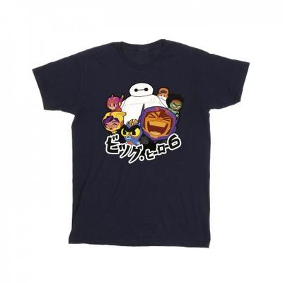 Mens Big Hero 6 Baymax Group Manga T-Shirt