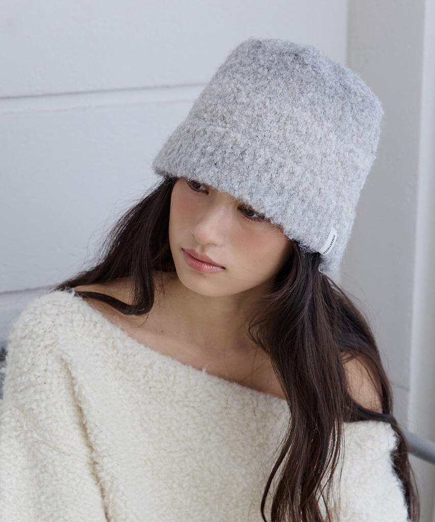 Lomaentinueo Teddy Boucle Bucket Hat (Grey)