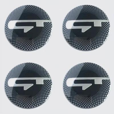 7 Pieces Per Set GT Logo Front Hood Rear Boot Steering Wheel Auto Hub Center Sticker Emblem Badge for Stinger