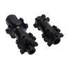 Mountain Bike Hub 24 Hole Brake Wheel Hub Folding Bike Barrel Shaft Aluminum Alloy Straight Pull for 6 Bolts Disc Brake
